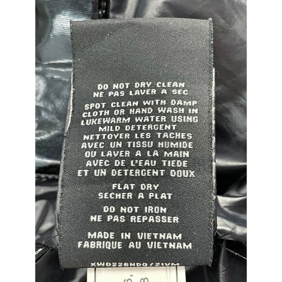 SAM. Ellie Down Jacket Caviar Black Puffer Bomber Shearling Outdoors Coat XS - Picture 15 of 16